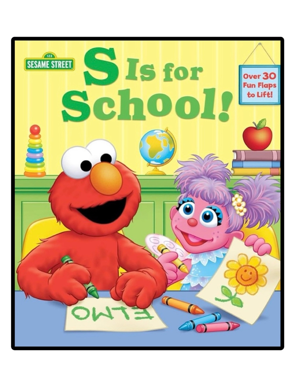 BUNDLE & SAVE🎉 Sesame Street S is for School Lift the Flap Board Book
